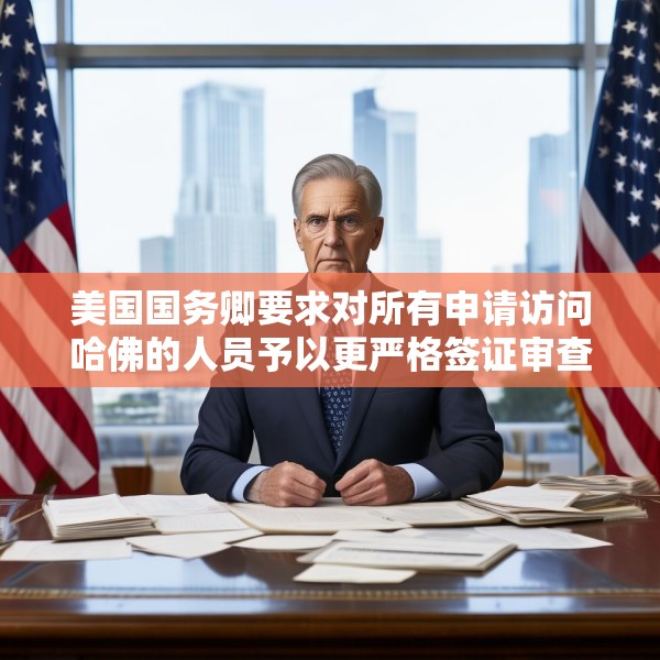 美国国务卿要求对所有申请访问哈佛的人员予以更严格签证审查