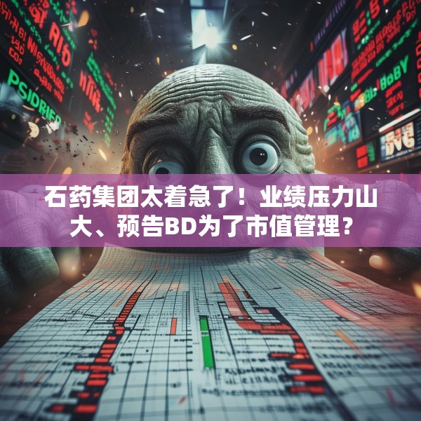 石药集团太着急了！业绩压力山大、预告BD为了市值管理？