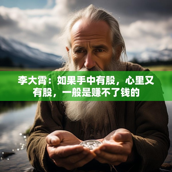 李大霄：如果手中有股，心里又有股，一般是赚不了钱的