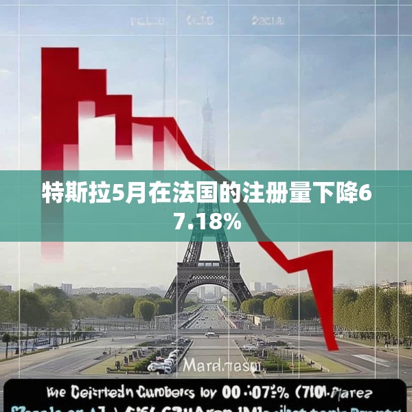 特斯拉5月在法国的注册量下降67.18%