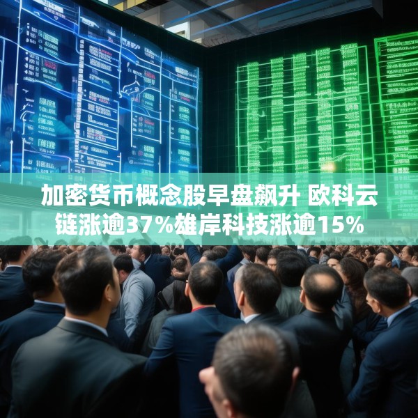 加密货币概念股早盘飙升 欧科云链涨逾37%雄岸科技涨逾15%