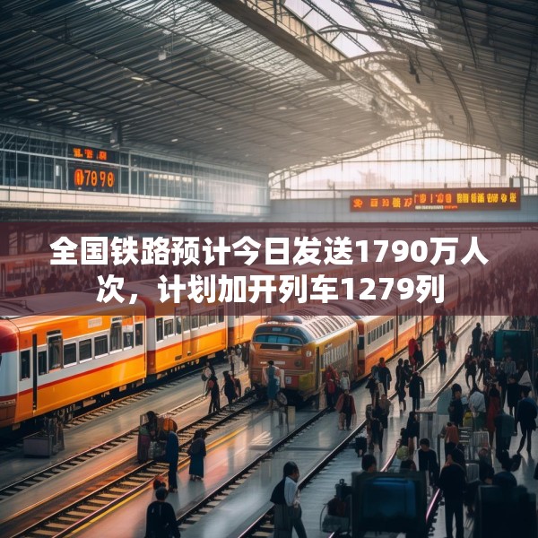 全国铁路预计今日发送1790万人次，计划加开列车1279列
