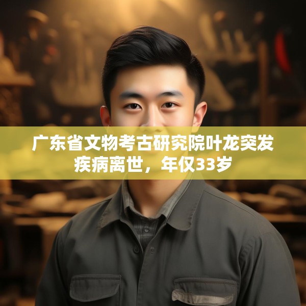 广东省文物考古研究院叶龙突发疾病离世，年仅33岁