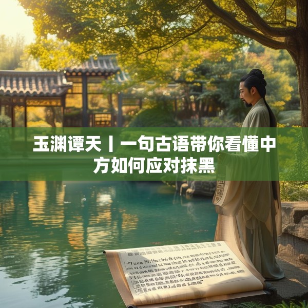 玉渊谭天丨一句古语带你看懂中方如何应对抹黑