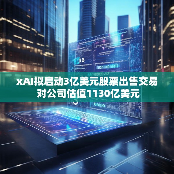 xAI拟启动3亿美元股票出售交易 对公司估值1130亿美元