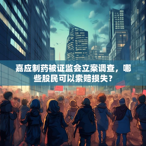 嘉应制药被证监会立案调查，哪些股民可以索赔损失？