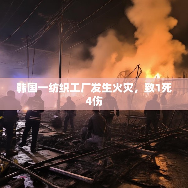 韩国一纺织工厂发生火灾，致1死4伤