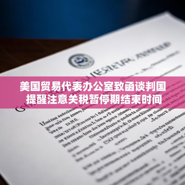 美国贸易代表办公室致函谈判国 提醒注意关税暂停期结束时间