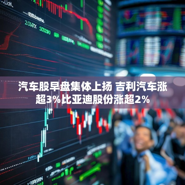 汽车股早盘集体上扬 吉利汽车涨超3%比亚迪股份涨超2%