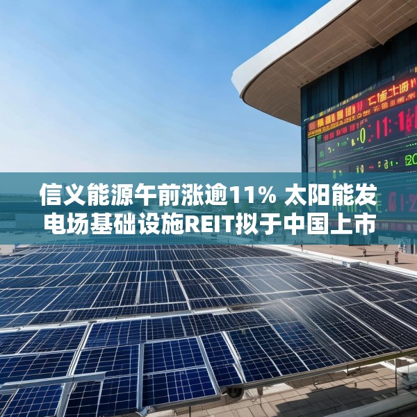 信义能源午前涨逾11% 太阳能发电场基础设施REIT拟于中国上市
