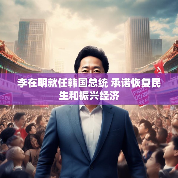 李在明就任韩国总统 承诺恢复民生和振兴经济