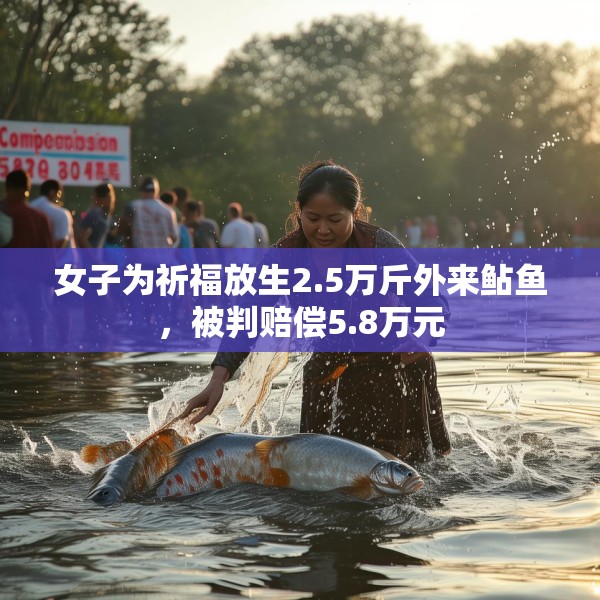 女子为祈福放生2.5万斤外来鲇鱼，被判赔偿5.8万元