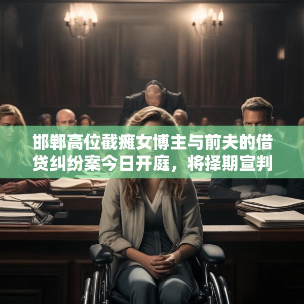 邯郸高位截瘫女博主与前夫的借贷纠纷案今日开庭，将择期宣判