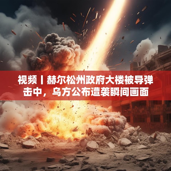 视频丨赫尔松州政府大楼被导弹击中，乌方公布遭袭瞬间画面