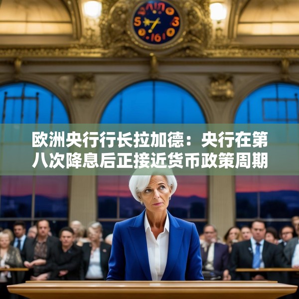 欧洲央行行长拉加德：央行在第八次降息后正接近货币政策周期尾声