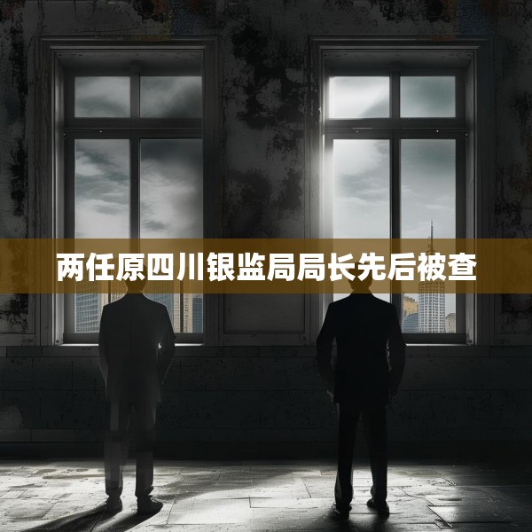 两任原四川银监局局长先后被查