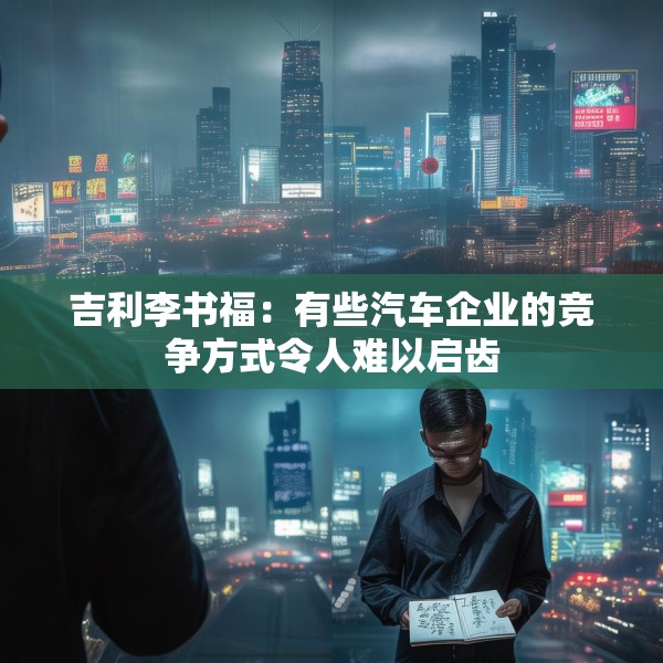 吉利李书福：有些汽车企业的竞争方式令人难以启齿