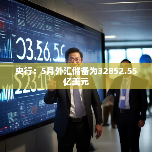 央行：5月外汇储备为32852.55亿美元