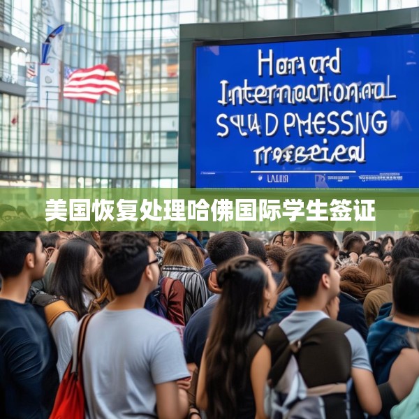 美国恢复处理哈佛国际学生签证