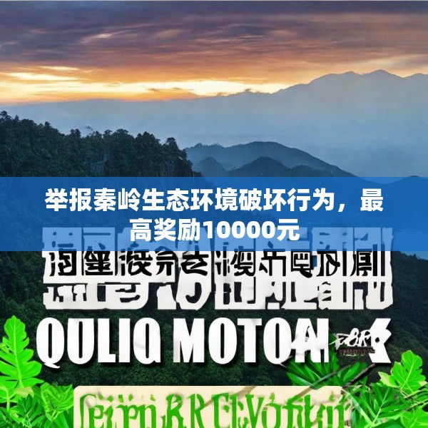 举报秦岭生态环境破坏行为，最高奖励10000元