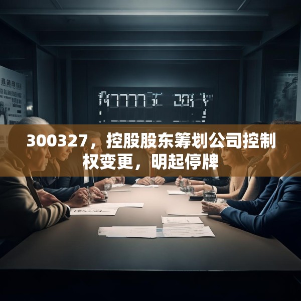 300327，控股股东筹划公司控制权变更，明起停牌