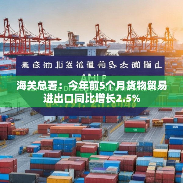 海关总署：今年前5个月货物贸易进出口同比增长2.5%