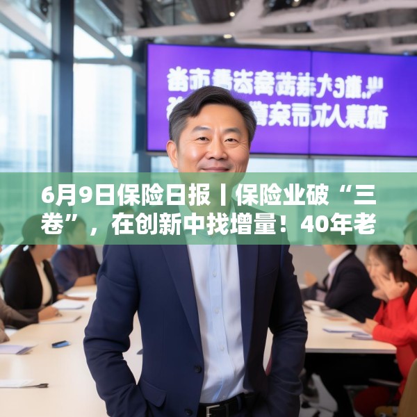 6月9日保险日报丨保险业破“三卷”，在创新中找增量！40年老将杜嘉祺回归友邦保险