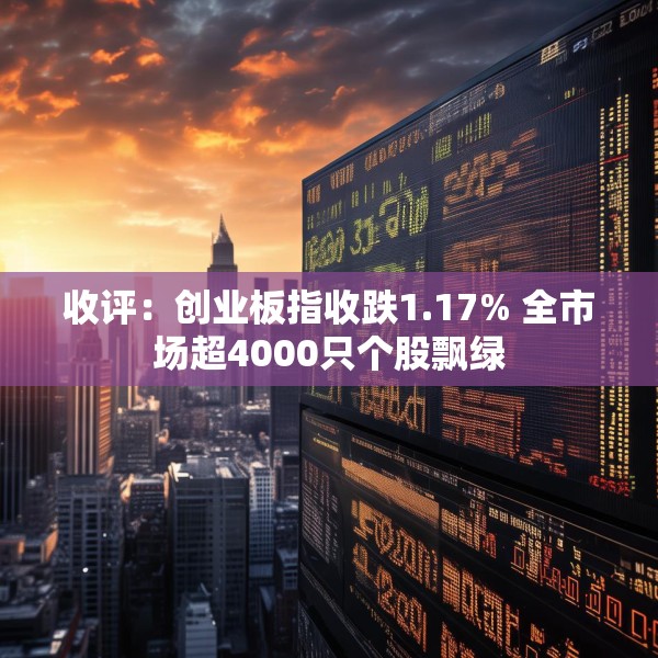 收评：创业板指收跌1.17% 全市场超4000只个股飘绿