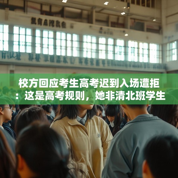 校方回应考生高考迟到入场遭拒：这是高考规则，她非清北班学生