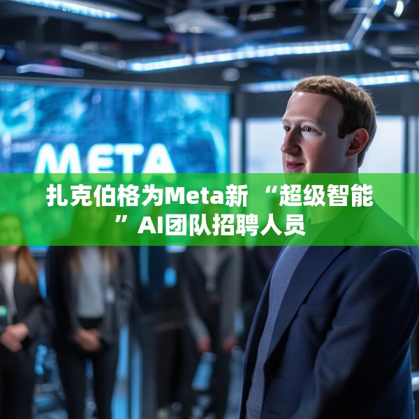 扎克伯格为Meta新 “超级智能”AI团队招聘人员