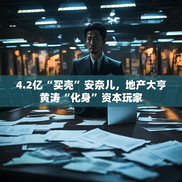 4.2亿“买壳”安奈儿，地产大亨黄涛“化身”资本玩家