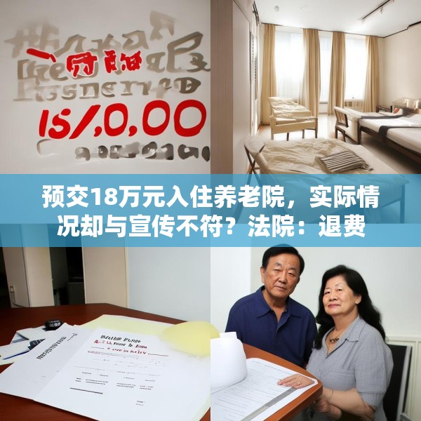 预交18万元入住养老院，实际情况却与宣传不符？法院：退费