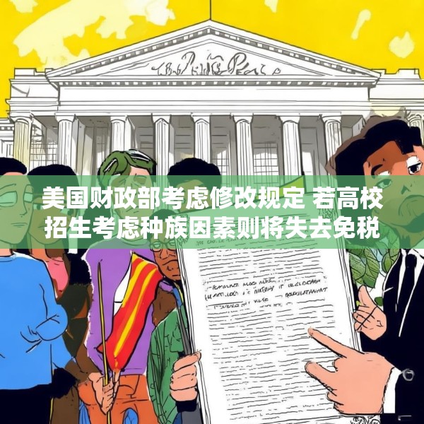 美国财政部考虑修改规定 若高校招生考虑种族因素则将失去免税资格