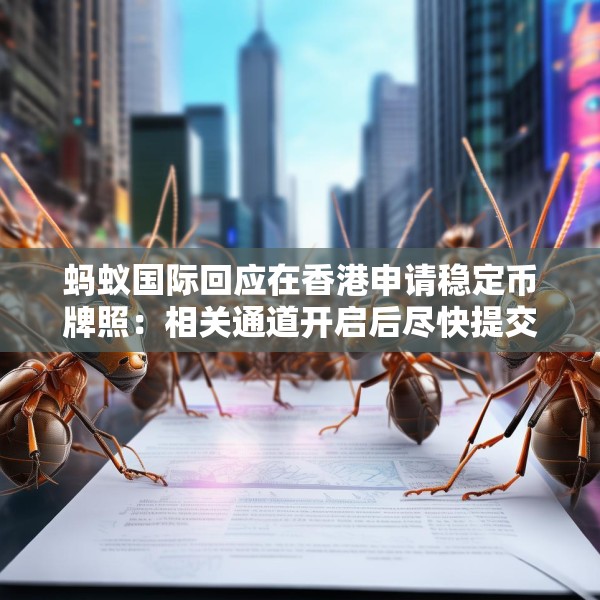 蚂蚁国际回应在香港申请稳定币牌照：相关通道开启后尽快提交