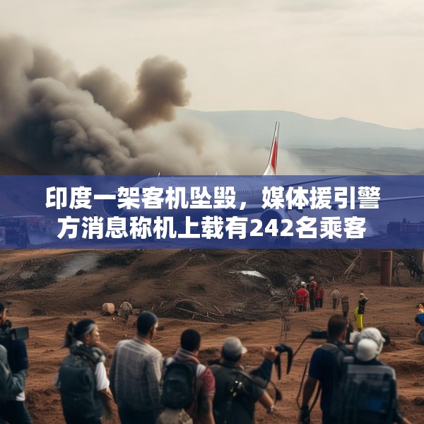 印度一架客机坠毁，媒体援引警方消息称机上载有242名乘客