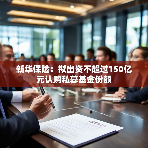 新华保险：拟出资不超过150亿元认购私募基金份额