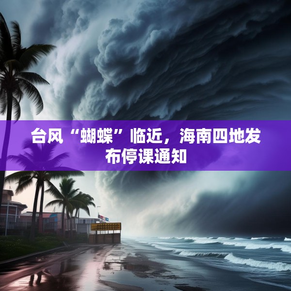 台风“蝴蝶”临近，海南四地发布停课通知