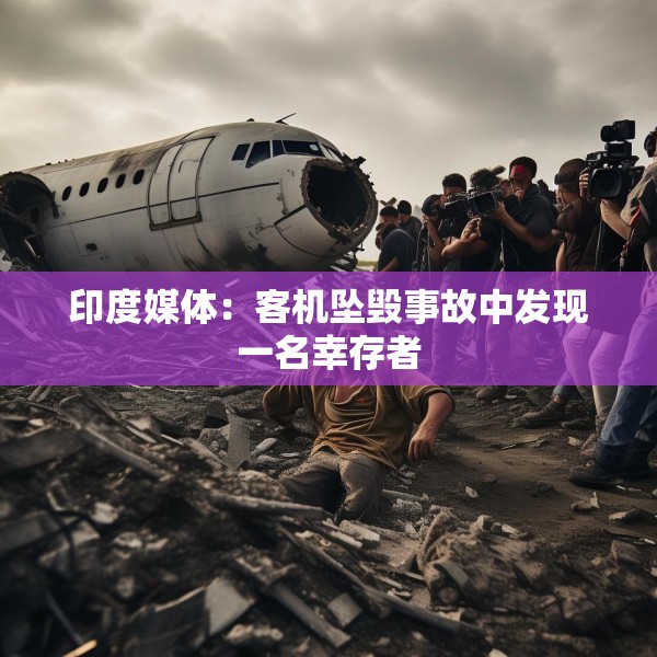 印度媒体：客机坠毁事故中发现一名幸存者
