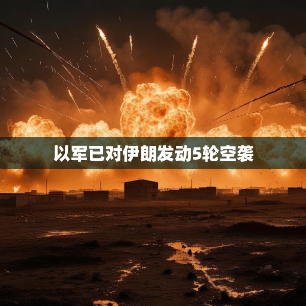以军已对伊朗发动5轮空袭