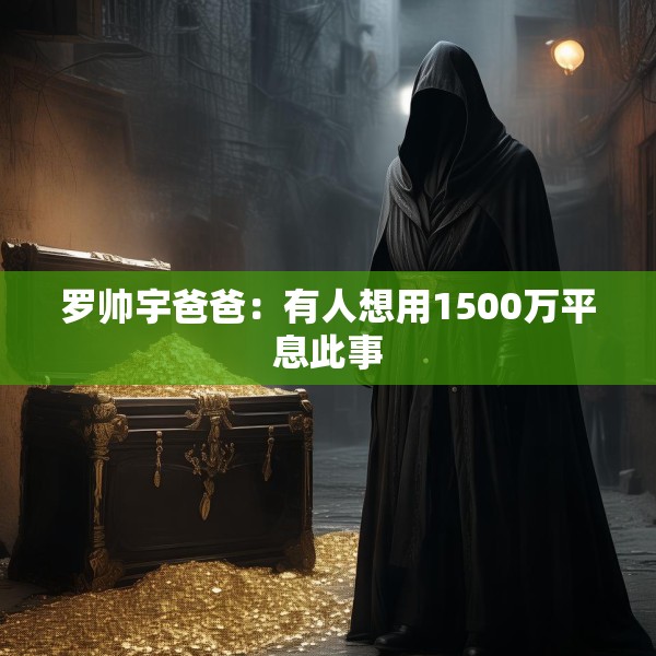 罗帅宇爸爸：有人想用1500万平息此事