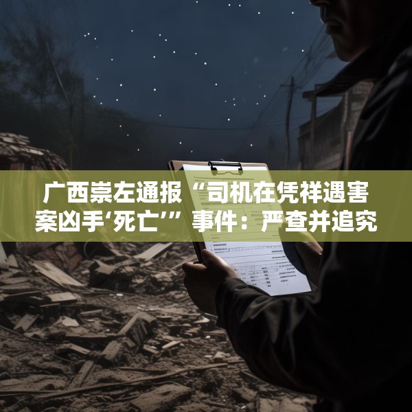 广西崇左通报“司机在凭祥遇害案凶手‘死亡’”事件：严查并追究相关部门和人员责任