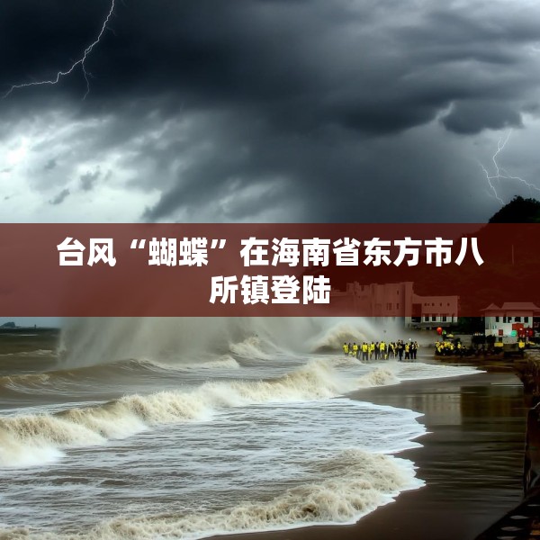 台风“蝴蝶”在海南省东方市八所镇登陆