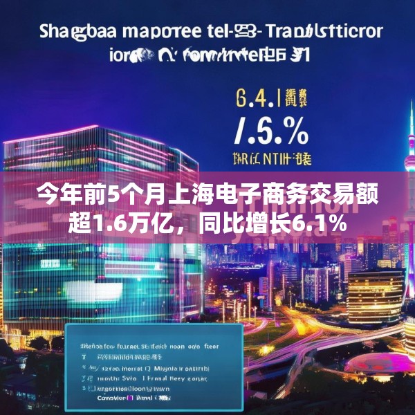 今年前5个月上海电子商务交易额超1.6万亿，同比增长6.1%