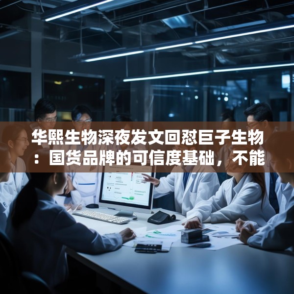 华熙生物深夜发文回怼巨子生物：国货品牌的可信度基础，不能建立在学术名称与概念滥用之上