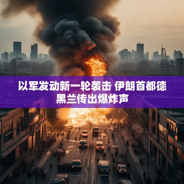 以军发动新一轮袭击 伊朗首都德黑兰传出爆炸声