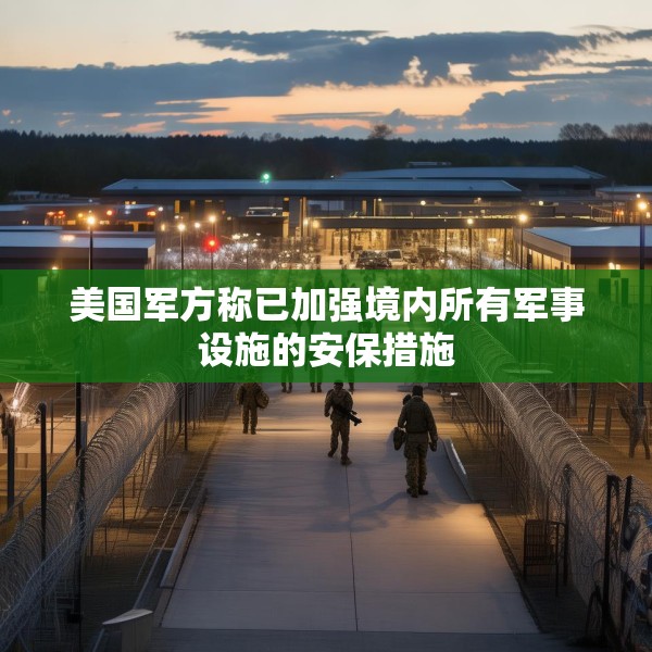 美国军方称已加强境内所有军事设施的安保措施