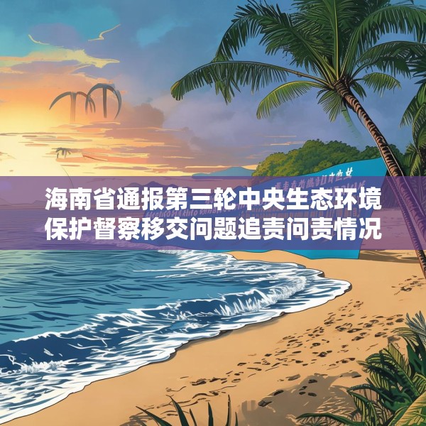 海南省通报第三轮中央生态环境保护督察移交问题追责问责情况