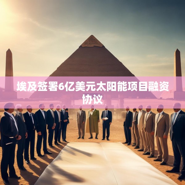 埃及签署6亿美元太阳能项目融资协议
