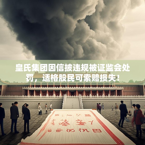 皇氏集团因信披违规被证监会处罚，适格股民可索赔损失！